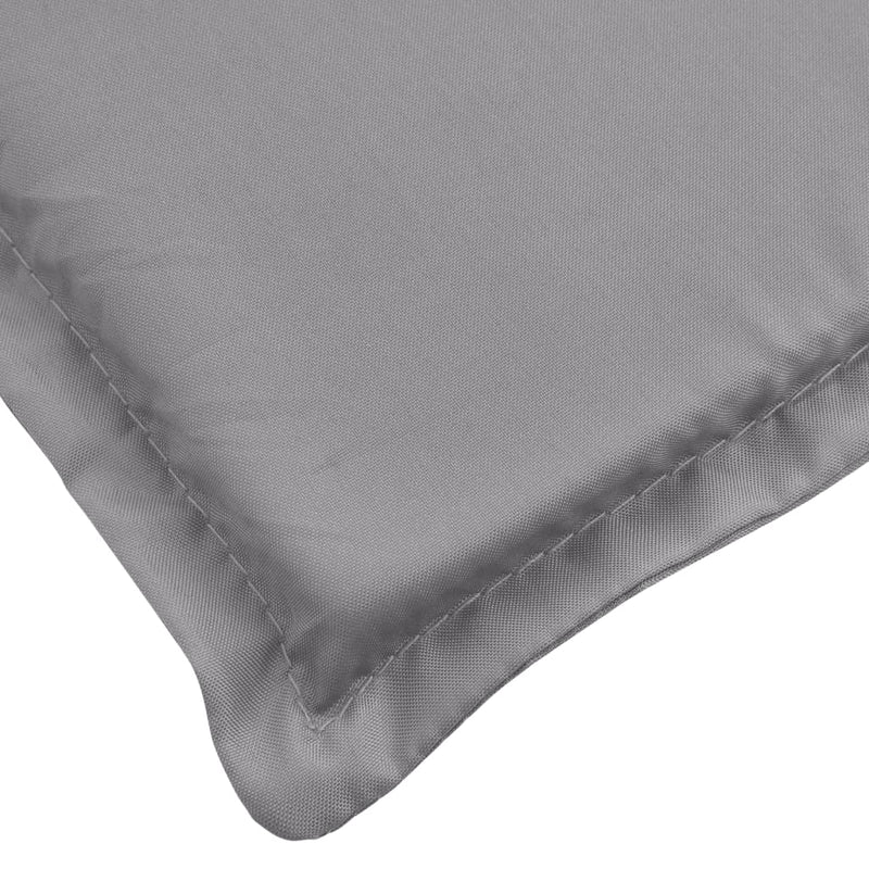 Sun Lounger Cushion Grey 200x50x3cm Oxford Fabric Payday Deals