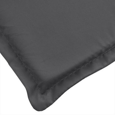Sun Lounger Cushion Melange Anthracite 200x60x4 cm Fabric Payday Deals