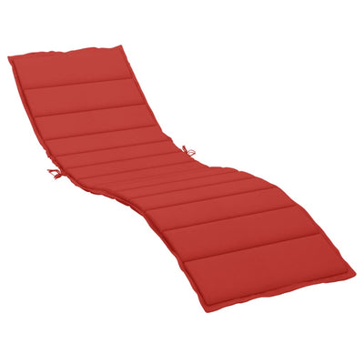 Sun Lounger Cushion Red 200x70x3cm Oxford Fabric Payday Deals