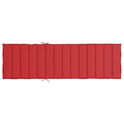 Sun Lounger Cushion Red 200x70x3cm Oxford Fabric Payday Deals