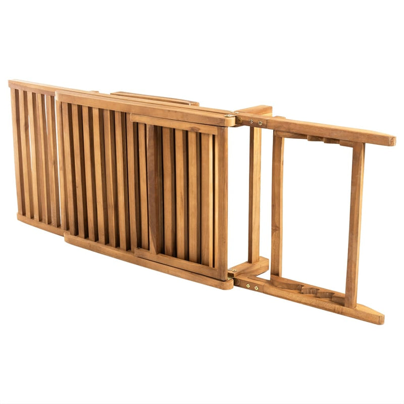 Sun Lounger Solid Teak Wood Payday Deals