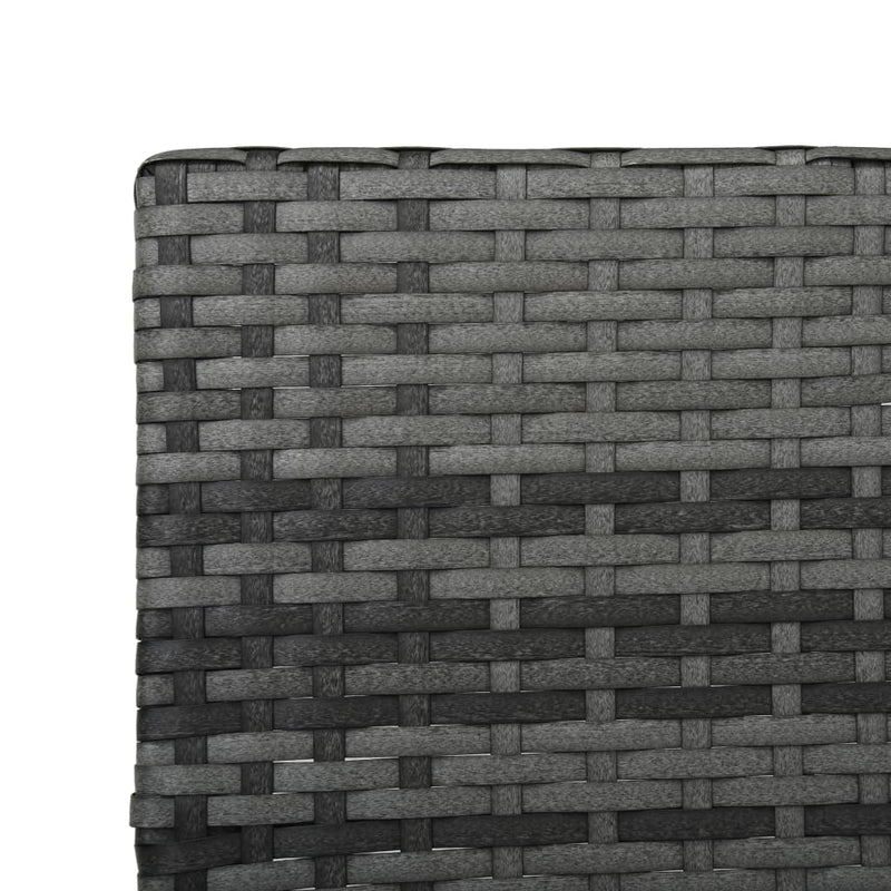Sun Lounger with Cushion Poly Rattan Grey Payday Deals