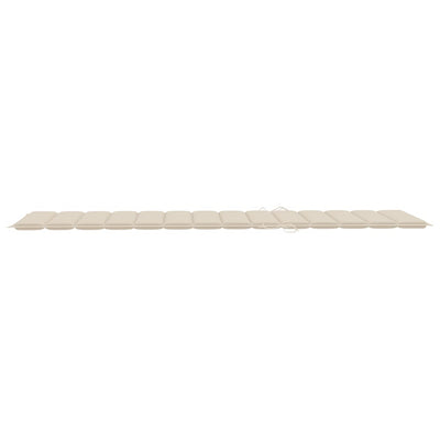 Sun Lounger with Cushion Solid Acacia Wood Payday Deals