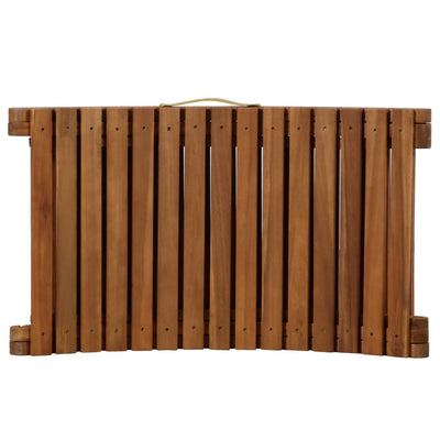 Sun Lounger with Cushion Solid Acacia Wood Cream Payday Deals