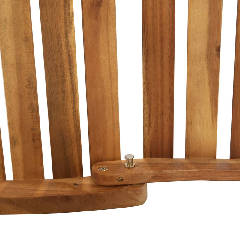 Sun Lounger with Cushion Solid Acacia Wood Dark Grey Payday Deals