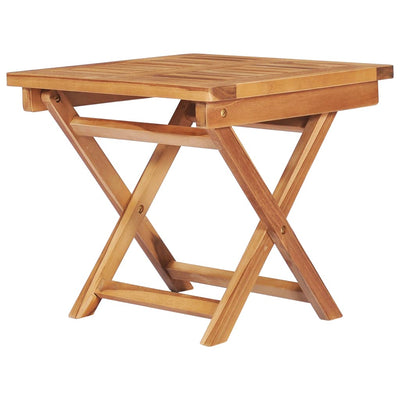 Sun Lounger with Table and Cushion Solid Teak Wood Payday Deals