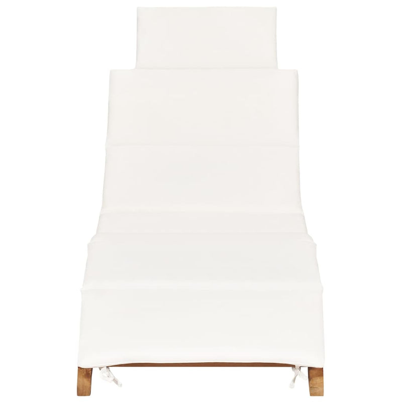 Sun Loungers 2 pcs with Cushions Solid Wood Teak Payday Deals