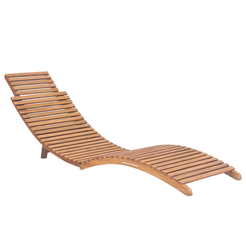 Sun Loungers 2 pcs with Cushions Solid Wood Teak Payday Deals