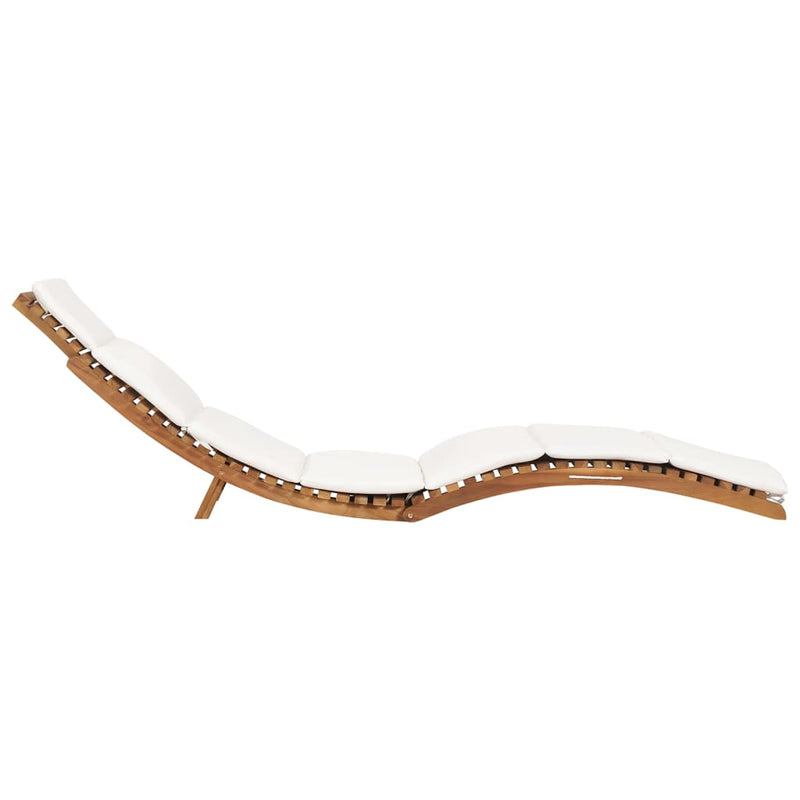 Sun Loungers 2 pcs with Cushions Solid Wood Teak Payday Deals