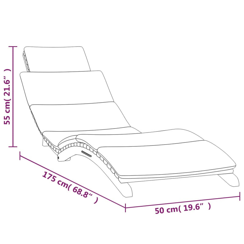 Sun Loungers 2 pcs with Cushions Solid Wood Teak Payday Deals