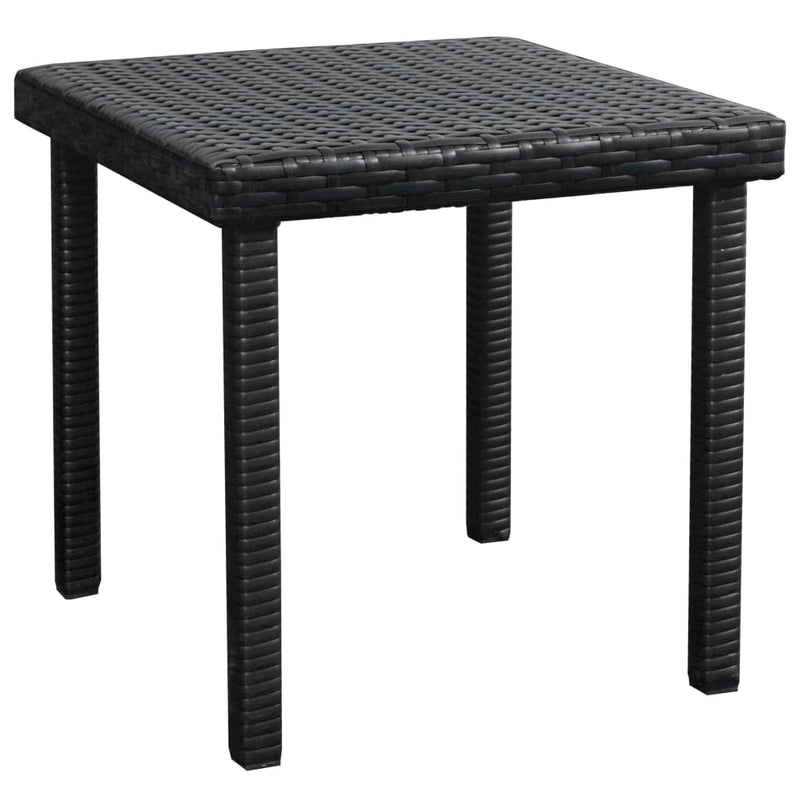Sun Loungers 2 pcs with Table Poly Rattan Black (42884+42886) Payday Deals