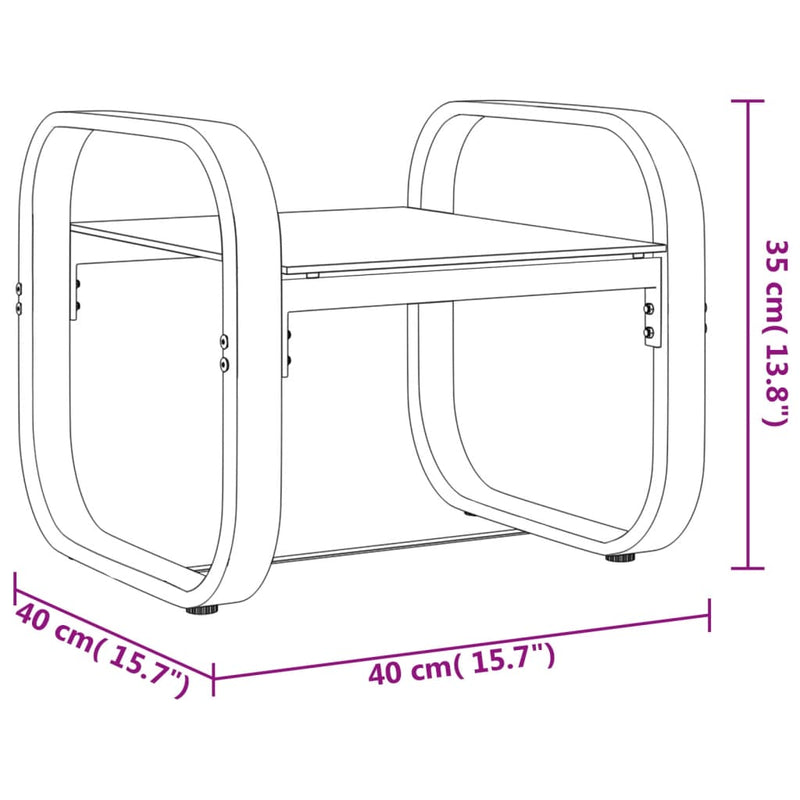 Sun Loungers 2 pcs with Table Textilene and Aluminium Payday Deals