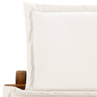Sun Loungers with Cushions 2 pcs Cream White Solid Wood Acacia Payday Deals