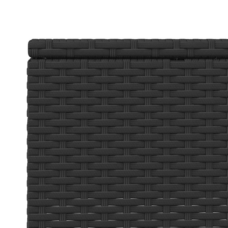 Sunbed with Floating Cushion Black Poly Rattan Payday Deals