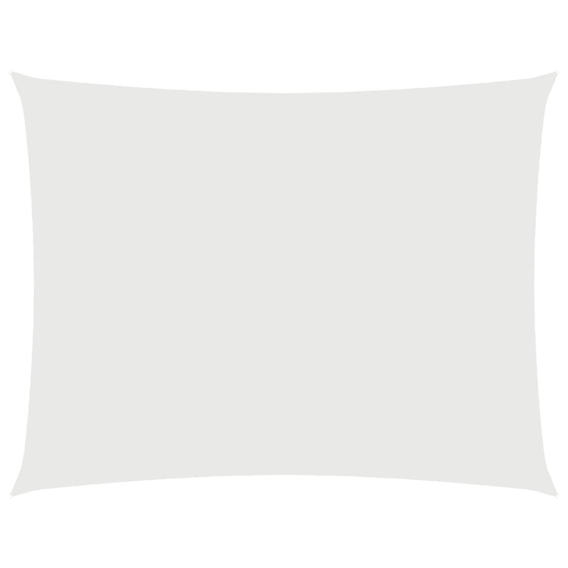 Sunshade Sail Oxford Fabric Rectangular 4x5 m White Payday Deals