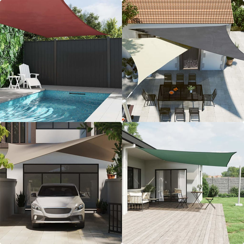 Sunshade Sail Oxford Fabric Rectangular 4x5 m White Payday Deals