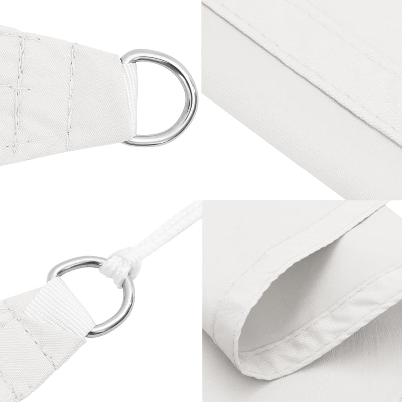 Sunshade Sail Oxford Fabric Rectangular 4x5 m White Payday Deals