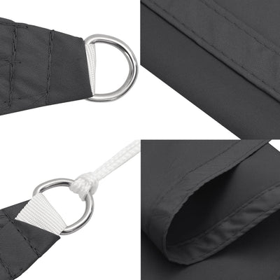 Sunshade Sail Oxford Fabric Square 3x3 m Anthracite Payday Deals