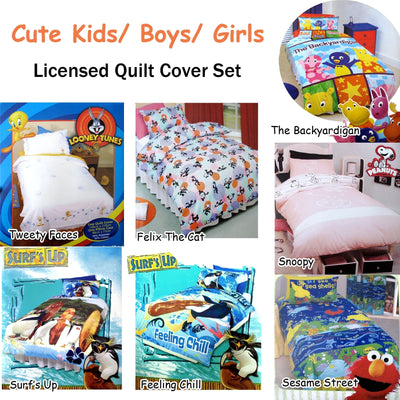 Surf's Up Quilt Cover Set Single Payday Deals