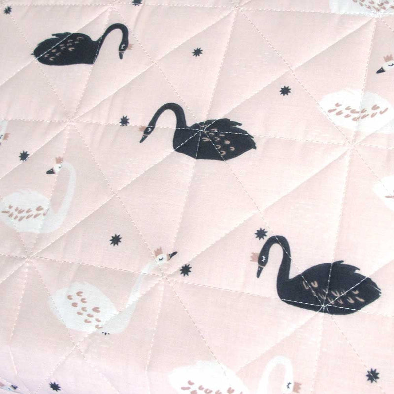 Swan Blush Quilt Cover Set Single Payday Deals