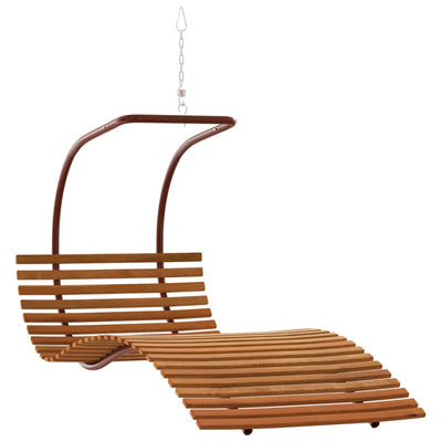 Swing Chair with Cushion Fabric and Solid Wood Poplar Payday Deals
