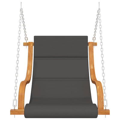 Swing Chair without Swing Frame with Cushion Solid Bent Wood Payday Deals