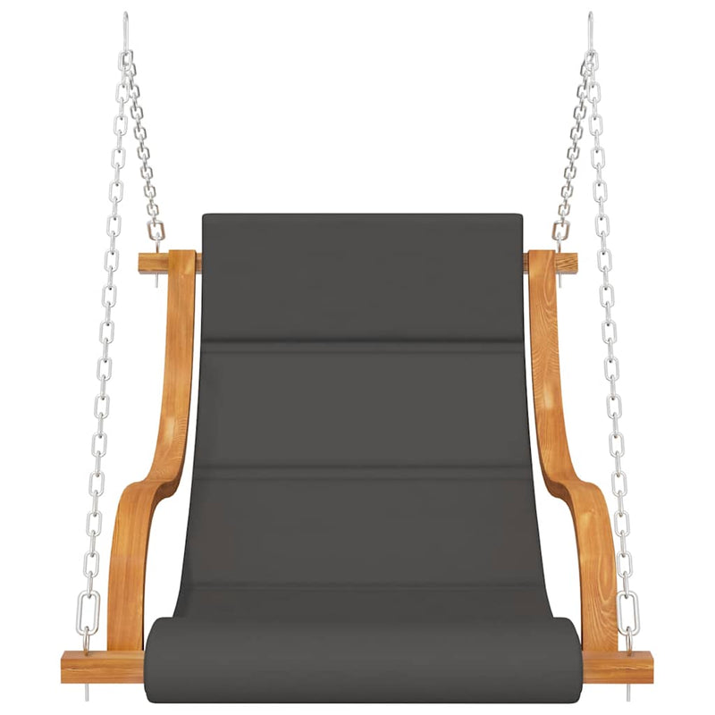 Swing Chair without Swing Frame with Cushion Solid Bent Wood Payday Deals