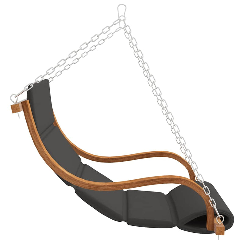 Swing Chair without Swing Frame with Cushion Solid Bent Wood Payday Deals