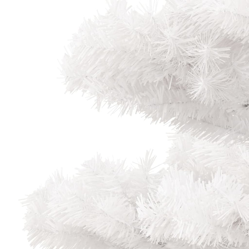 Swirl Pre-lit Christmas Tree with Stand White 180 cm PVC Payday Deals