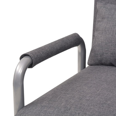 Swivel Chair and Sofa Bed Dark Grey Fabric Payday Deals