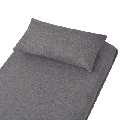 Swivel Chair and Sofa Bed Dark Grey Fabric Payday Deals