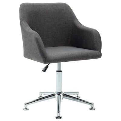 Swivel Office Chair Dark Grey Fabric Payday Deals