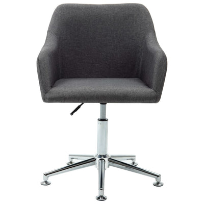Swivel Office Chair Dark Grey Fabric Payday Deals