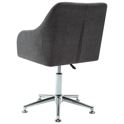 Swivel Office Chair Dark Grey Fabric Payday Deals