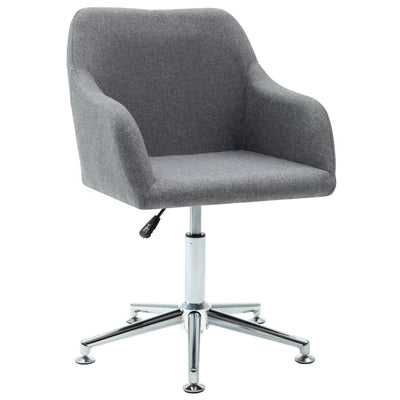Swivel Office Chair Light Grey Fabric Payday Deals