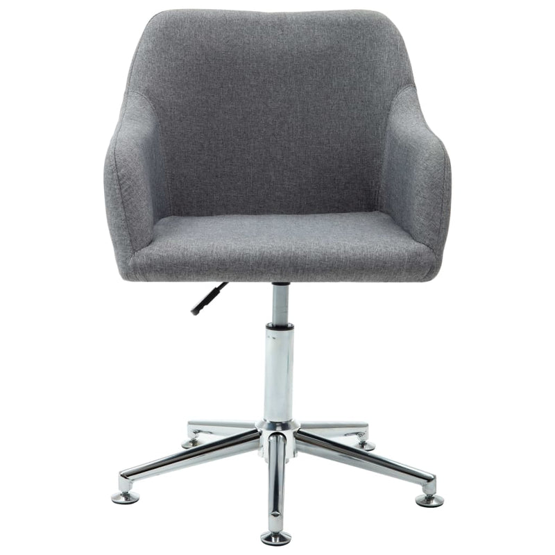 Swivel Office Chair Light Grey Fabric Payday Deals