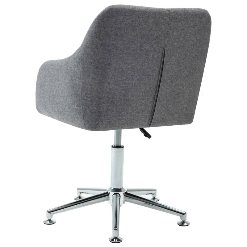 Swivel Office Chair Light Grey Fabric Payday Deals