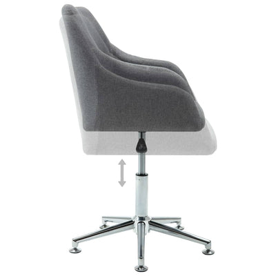 Swivel Office Chair Light Grey Fabric Payday Deals