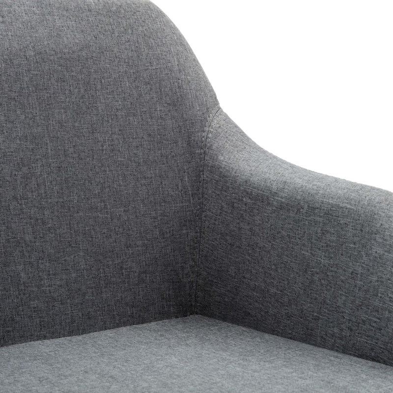 Swivel Office Chair Light Grey Fabric Payday Deals