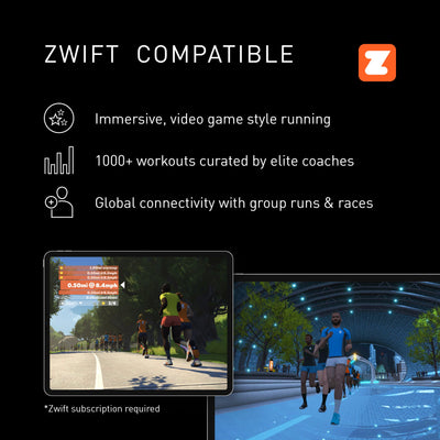 Adidas T-19x Treadmill with Zwift/Kinomap