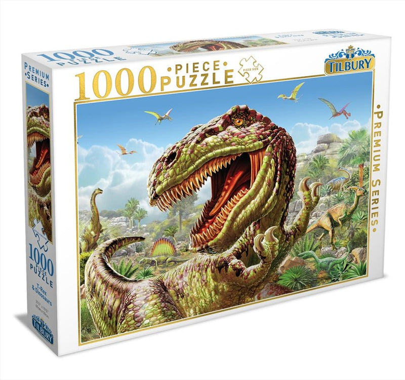 T Rex And Dinosaurs 1000 Piece Puzzle Payday Deals