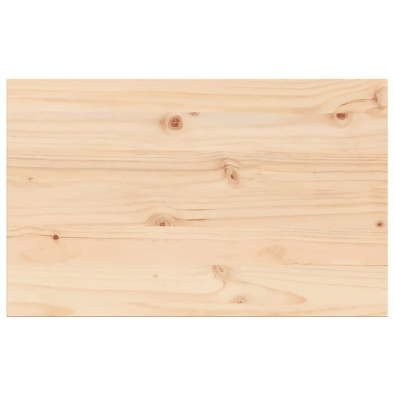 Table Top 80x50x1.7 cm Rectangular Solid Wood Pine Payday Deals