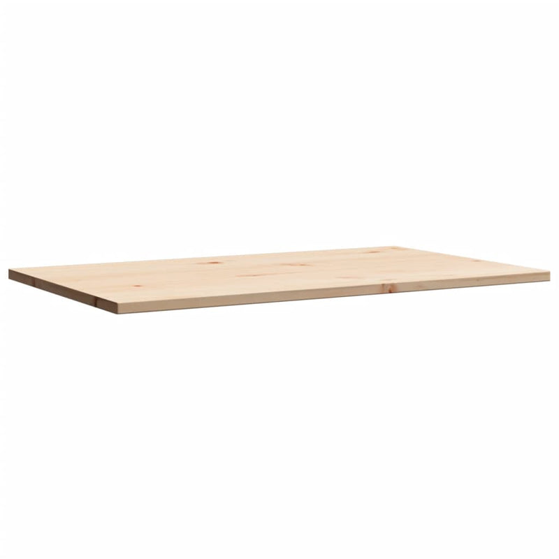 Table Top 80x50x1.7 cm Rectangular Solid Wood Pine Payday Deals