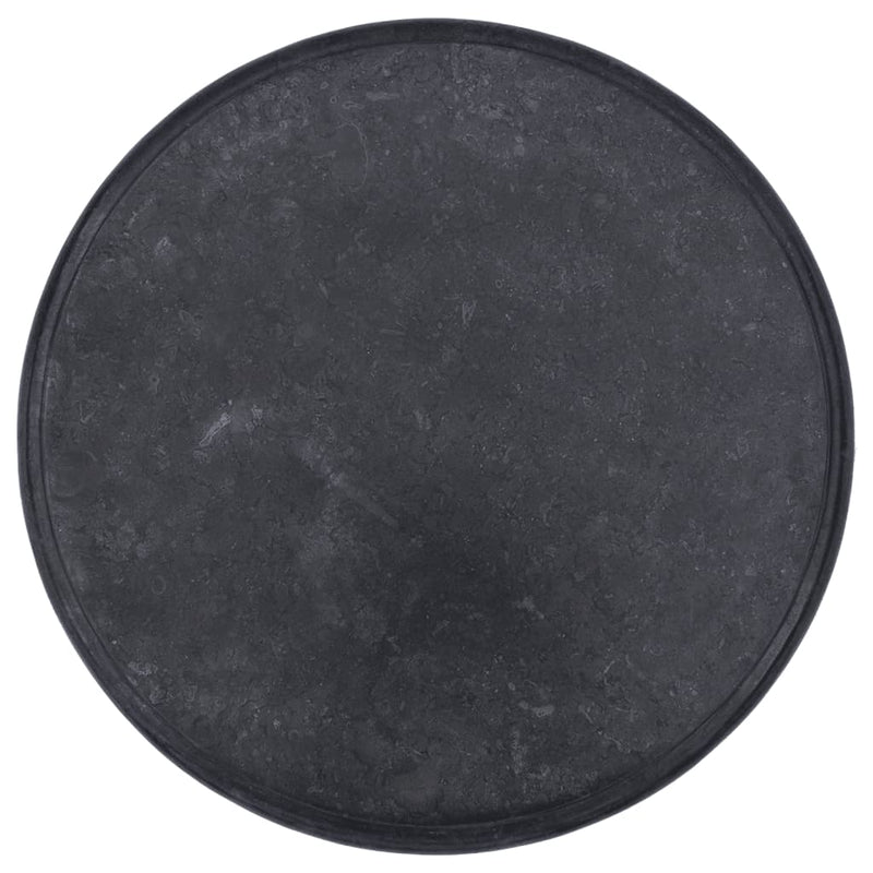 Table Top Black Ø60x2.5 cm Marble Payday Deals