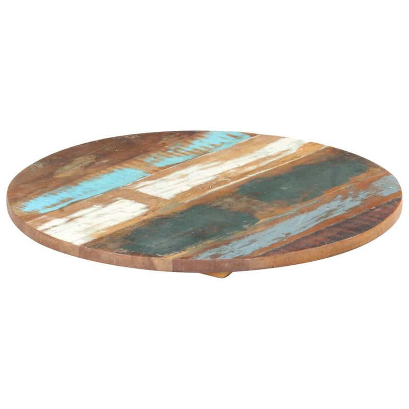 Table Top Ø40x(2.5-2.7) cm Solid Reclaimed Wood Payday Deals