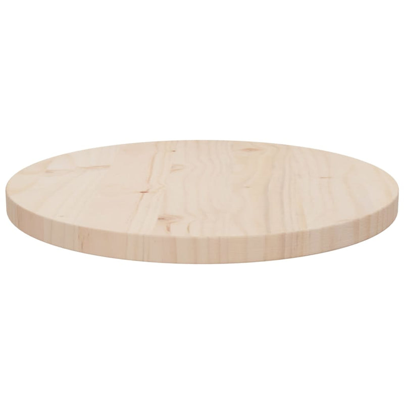 Table Top Ø40x2.5 cm Solid Wood Pine Payday Deals