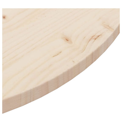 Table Top Ø90x2.5 cm Solid Wood Pine Payday Deals