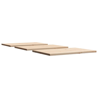 Table Tops 3 pcs 80x53x2.5 cm Rectangular Solid Wood Pine Payday Deals