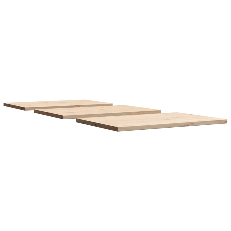 Table Tops 3 pcs 80x53x2.5 cm Rectangular Solid Wood Pine Payday Deals