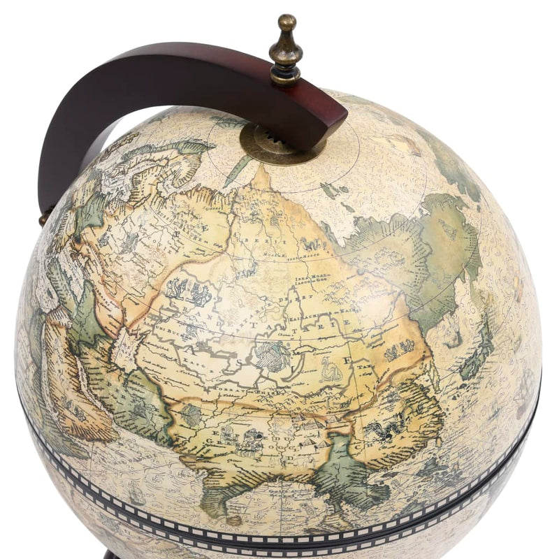 Tabletop Globe Bar Wine Stand Eucalyptus Wood Green Payday Deals